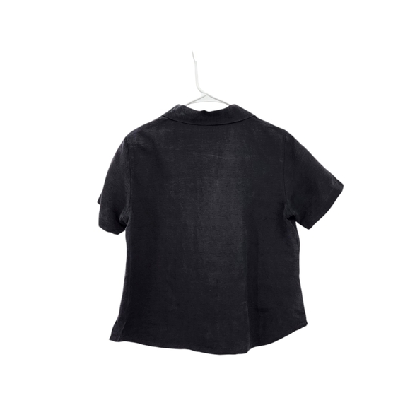 Nomadic Traders Women's Silk Linen Boxy Fit Shirt Lagenlook- M - Picture 6 of 6